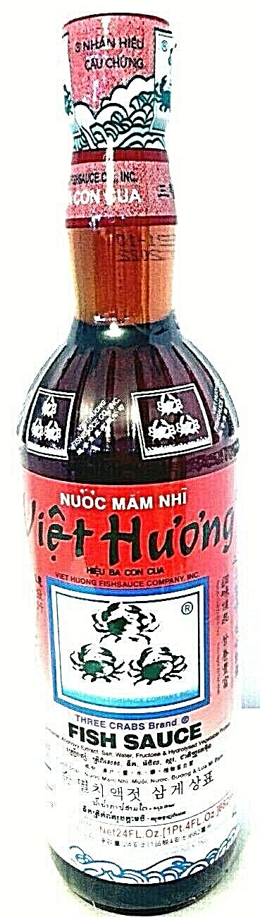 Three Crabs Brand Fish Sauce ( Nuoc Mam Nhi ) 24 oz ~Exp 10/1/2026