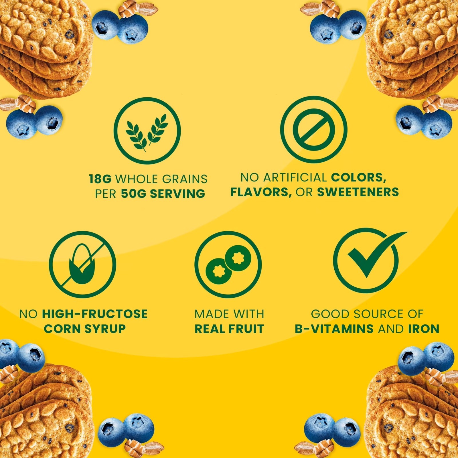 belVita Blueberry Breakfast Biscuits,4 biscuits per pack, 25 pk Great Price