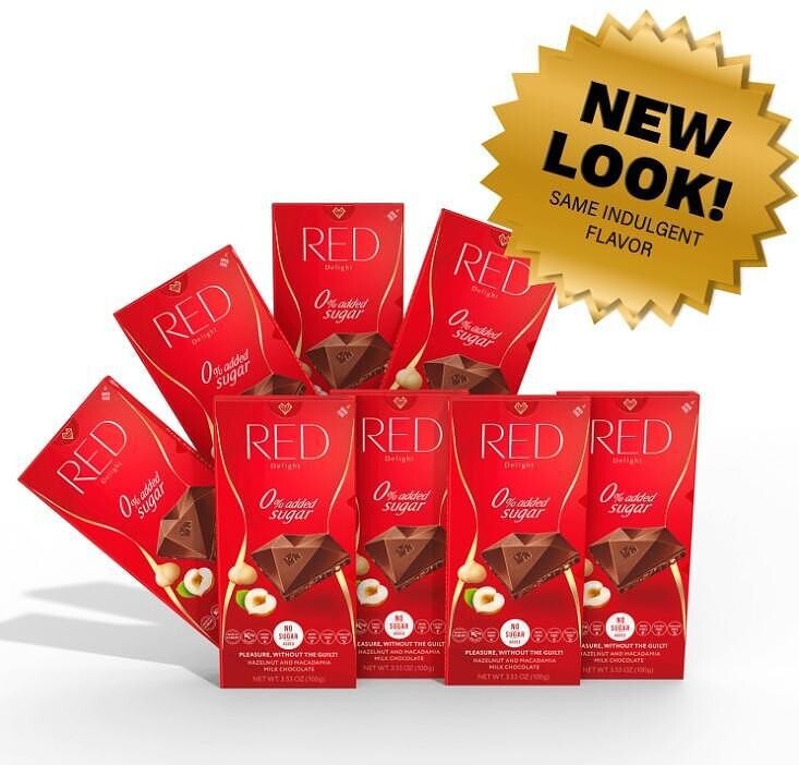 Milk chocolate with macadamia and hazelnut 100g 20 Pack Gluten free No Sugar