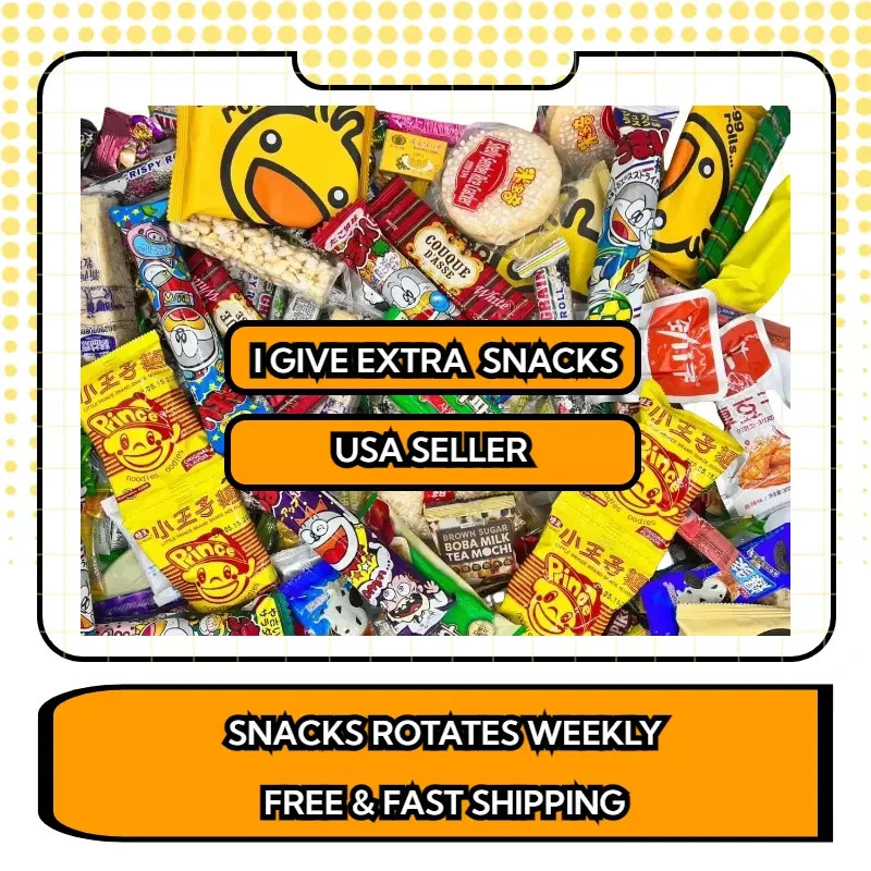 45 Pieces Asian Snack Box Variety Exotic Japan Korean Taiwan Candy Snack Mix