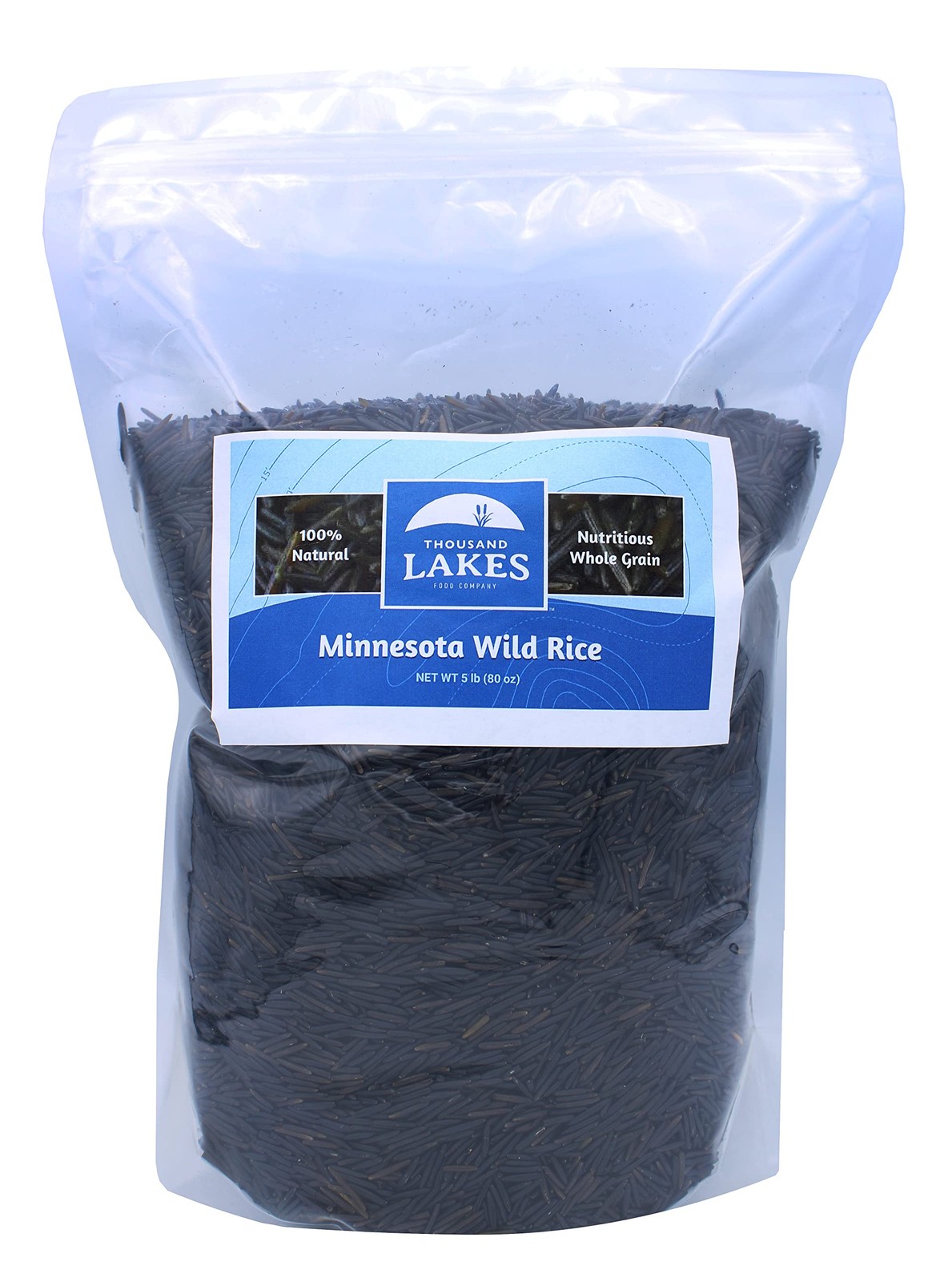 Thousand Lakes Minnesota Grown Wild Rice, 5 lb Bulk, 100% Natural