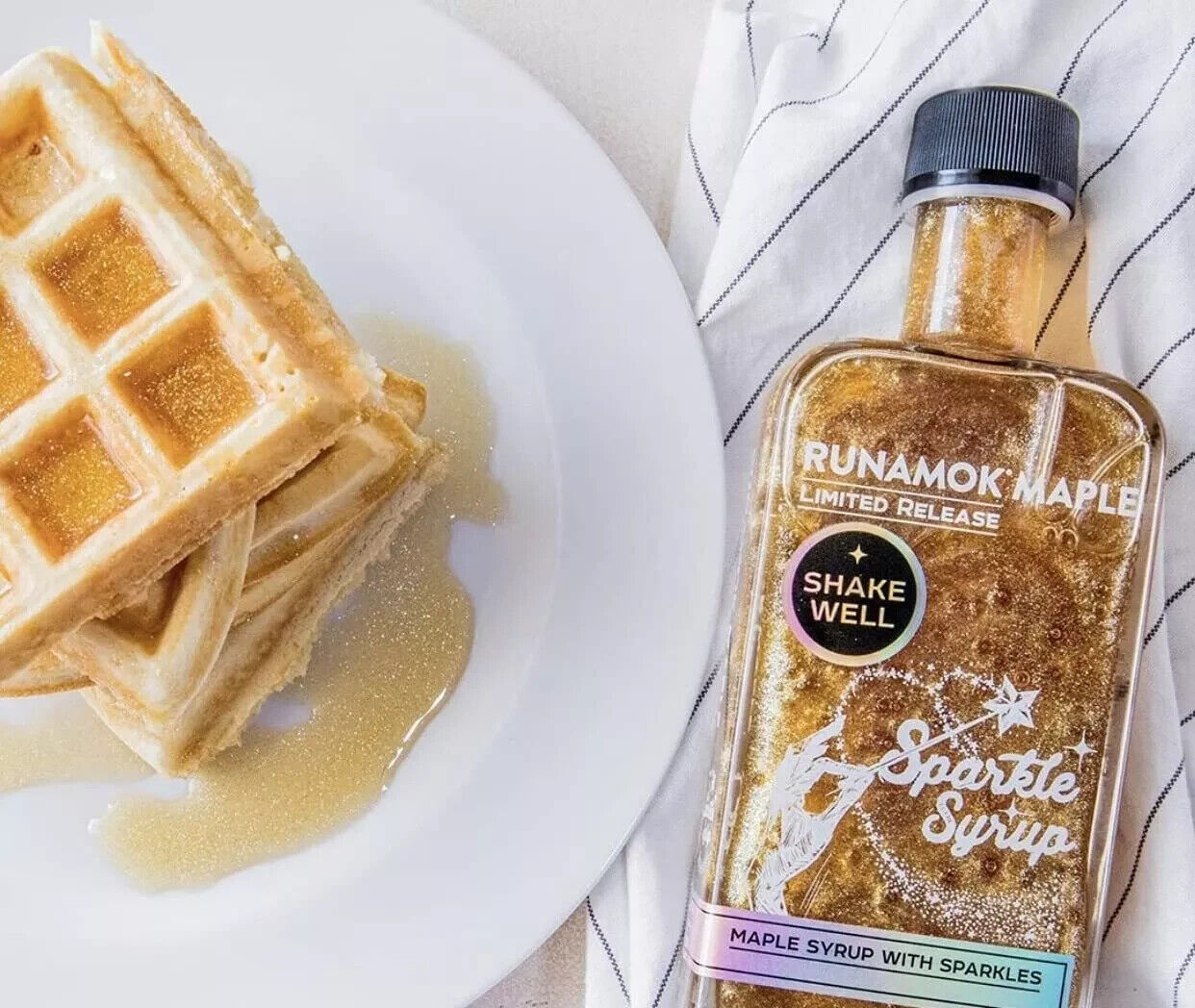 Runamok 2 oz. SPARKLE SYRUP Vermont Maple Syrup Edible Fun Breakfast *BB 3/2027*