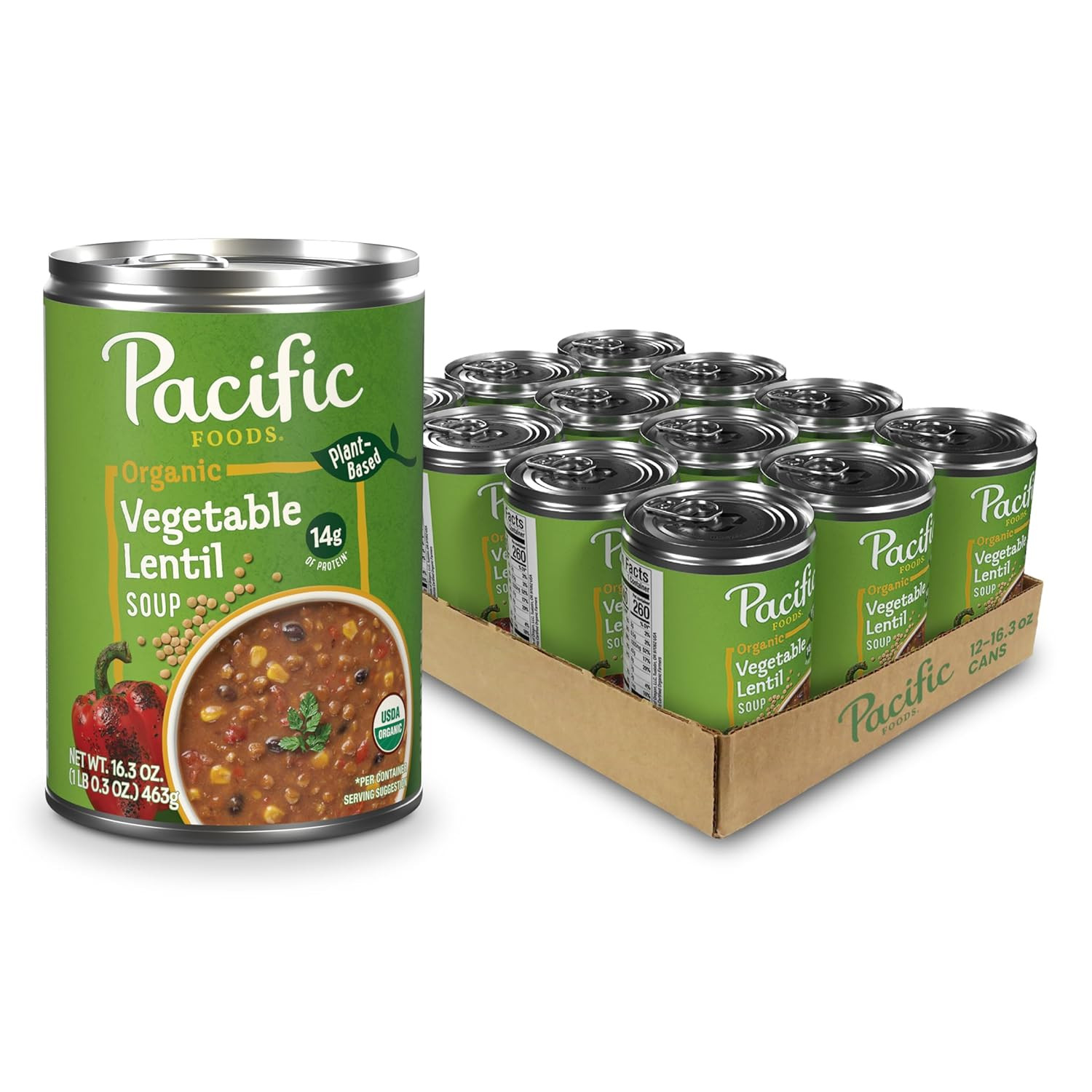 Pacific Foods Organic Condensed Tomato Soup, 10.75 Oz Can (12 Pack)