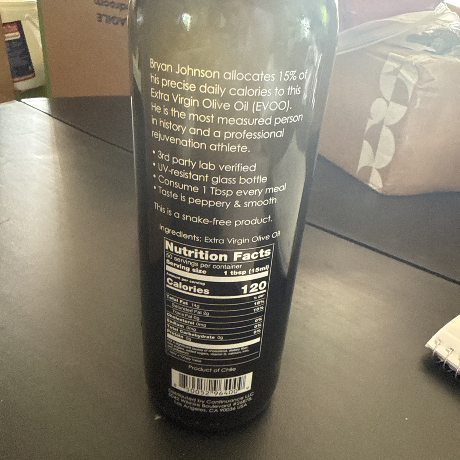 Bryan Johnson Blueprint Snake Oil Premium Extra Virgin Olive Oil 750ml