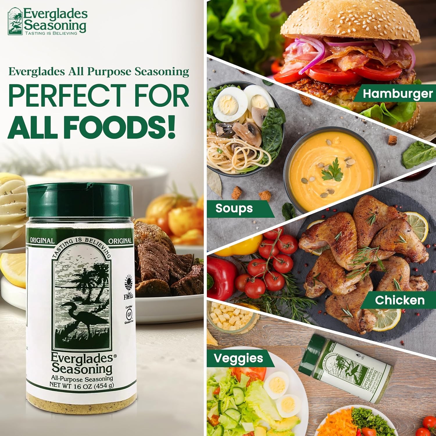 Everglades All Purpose Seasoning 16 oz Southern Herbs & Spices Blend