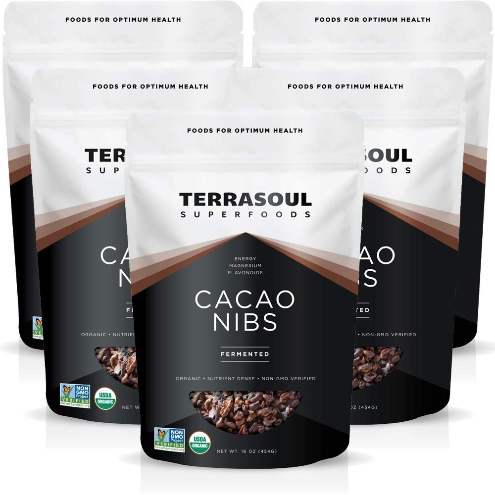 Raw Organic Cacao Nibs 5 Lbs – USDA Certified Keto Superfood – Criollo