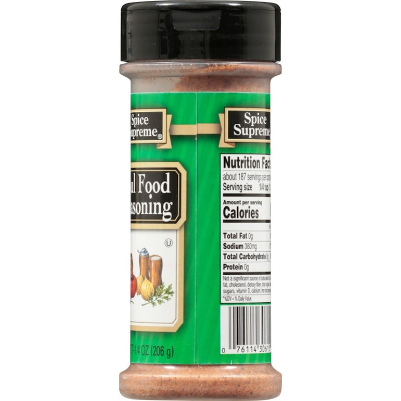 6x Spice Supreme Soul Food Seasoning Spice Rub Kitchen Flavor Gourmet Bulk 7.25o