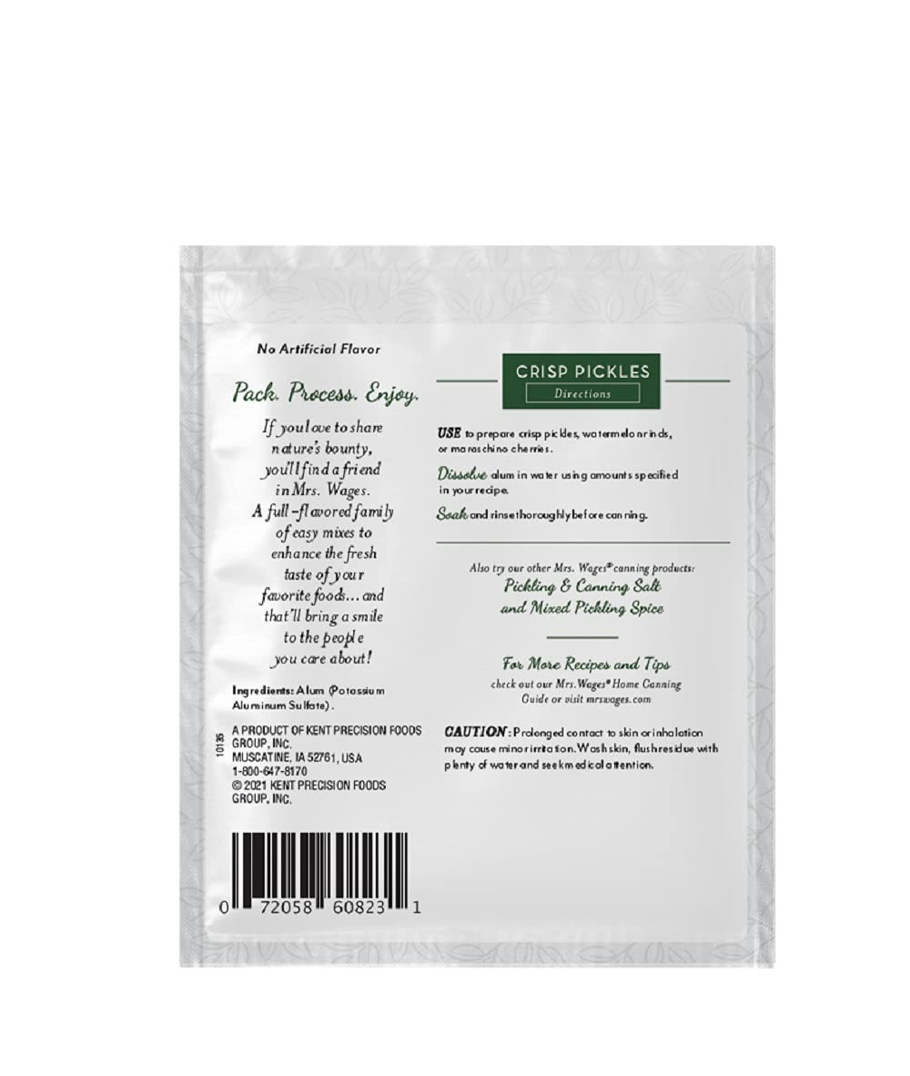 1.9 oz Alum Value Pack of 12 – Perfect Your Canned Veggies and Fruits Crispness
