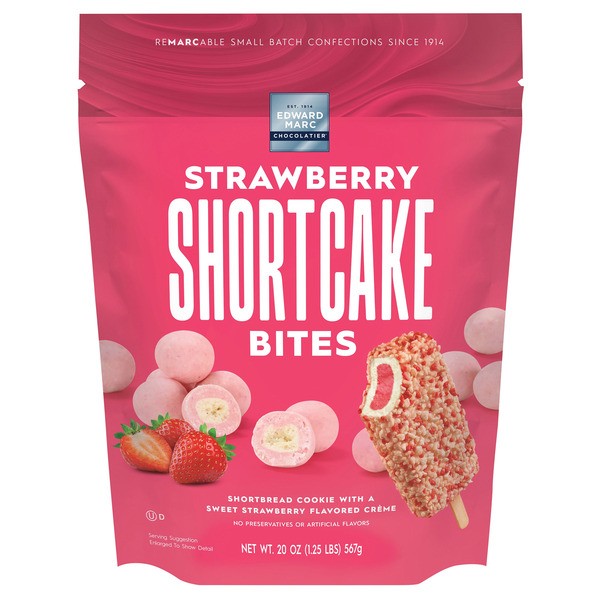 EDWARD MARC STRAWBERRY SHORTCAKE BITES 20 OZ