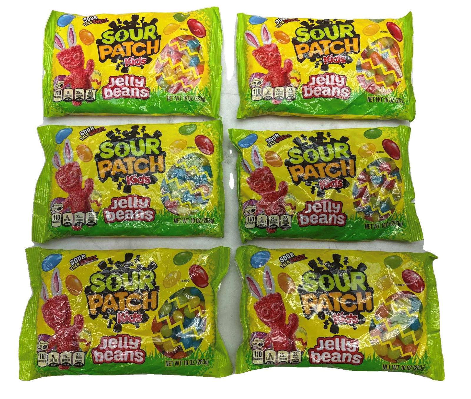 Qty 6 SOUR PATCH KIDS Jelly Beans, Easter Candy, 10 oz Exp. June 2026