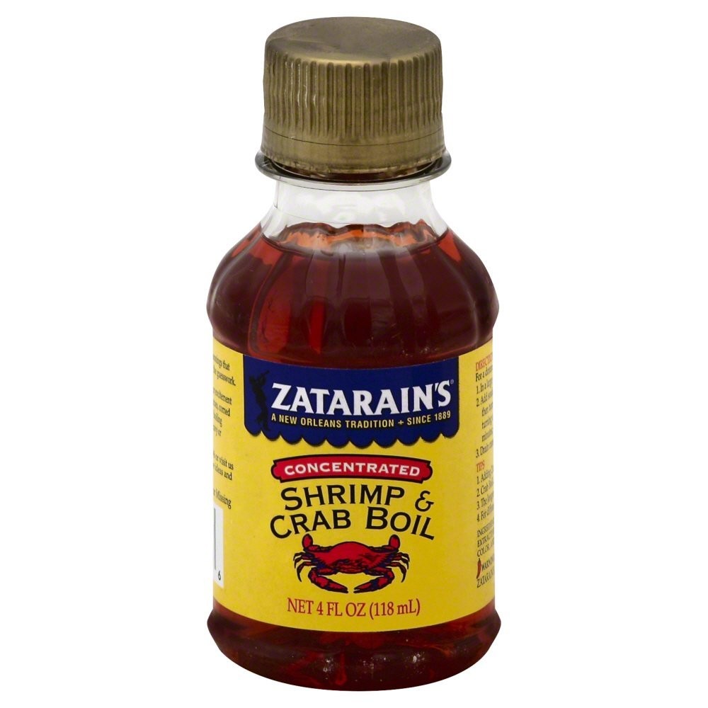 Concentrated Shrimp & Crab Boil Mix by Zatarains 4 fl oz (Pack of 6)