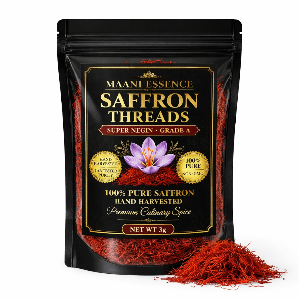 Saffron Threads Kashmiri Premium Saffron Threads, Grade AAA+ Super Negin