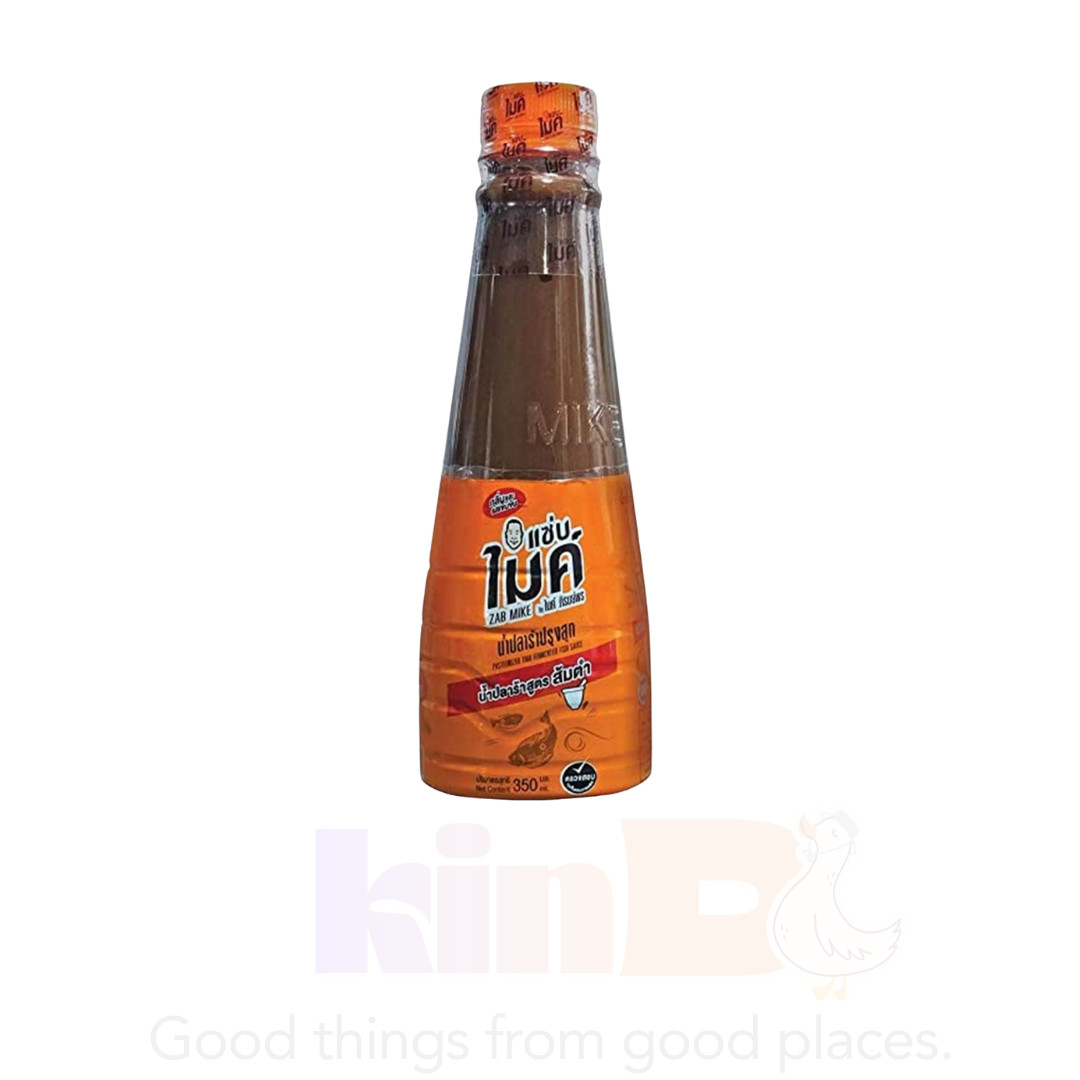 Zab Mike Brand Thai Fermented Fish Sauce Nam Pla Ra Dak Papaya Salad Dressing
