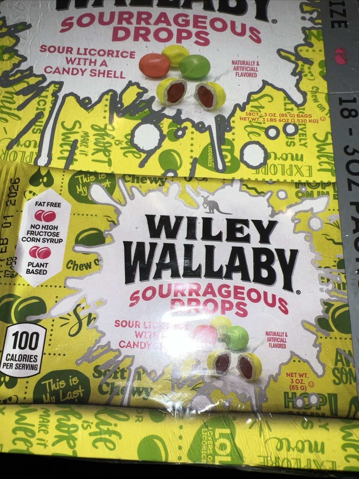Wiley Wallaby Outrageous Drops 18 3 Oz Packs 2/1/2026