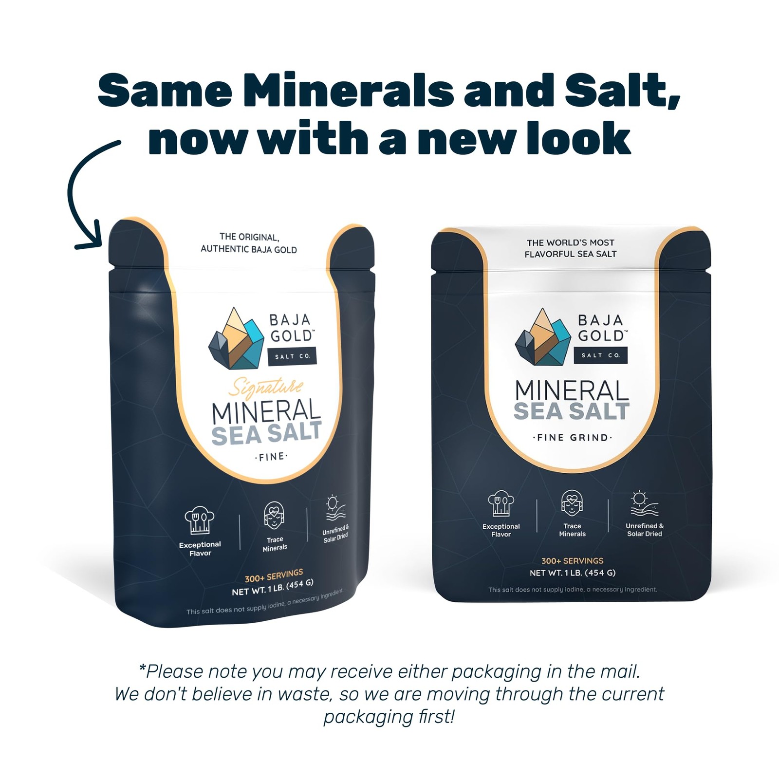 Mineral Sea Salt Fine Grind 1 lb. Resalable Bag 300+ Servings Recommended by