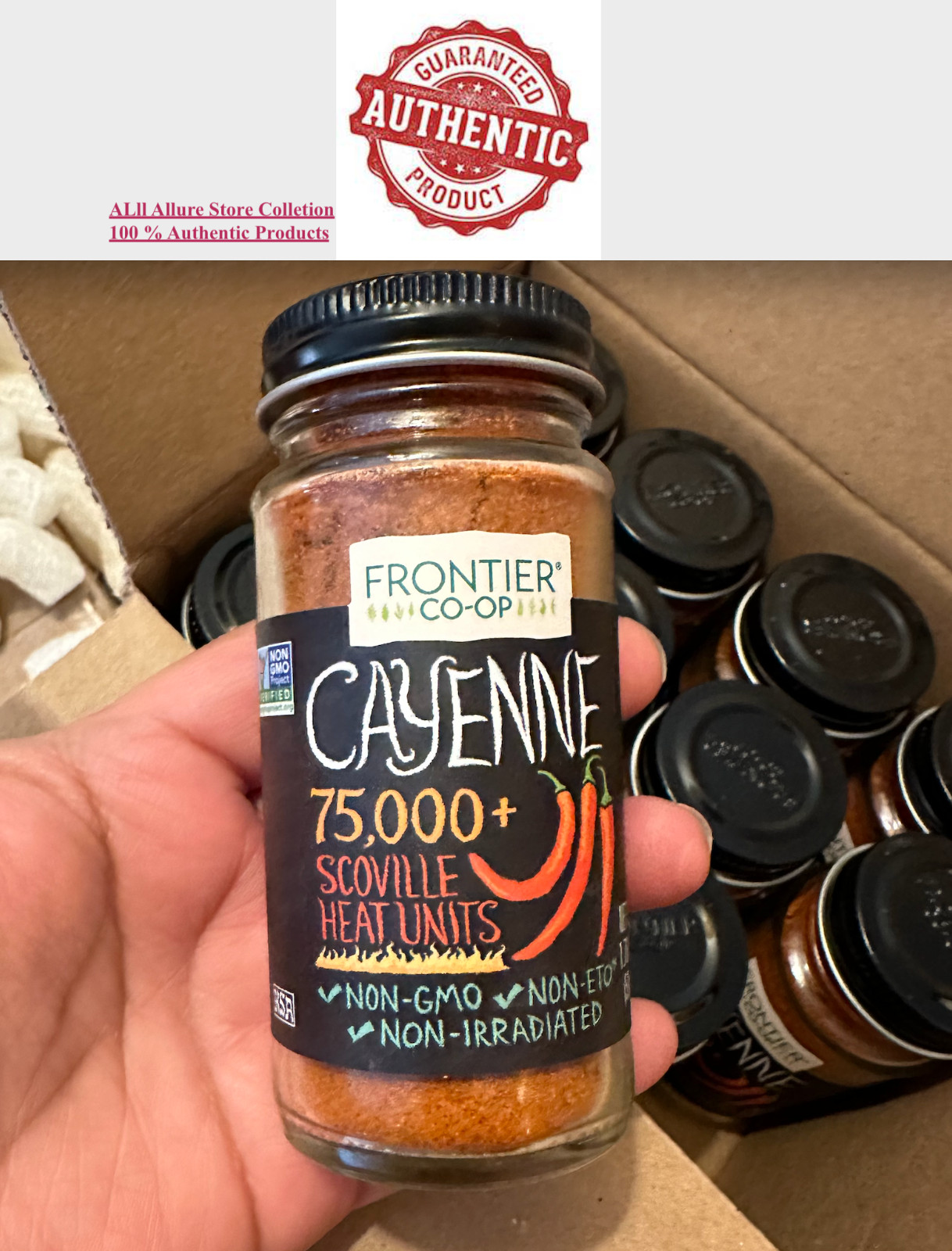 FRONTIER co-op CAYENNE 75000+Scoville NON Irradiated~NON GMO~NON ETO