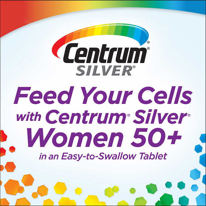275 Tab Centrum Silver Women 50+ Multivitamin Multimineral Supplement Vitamin D3