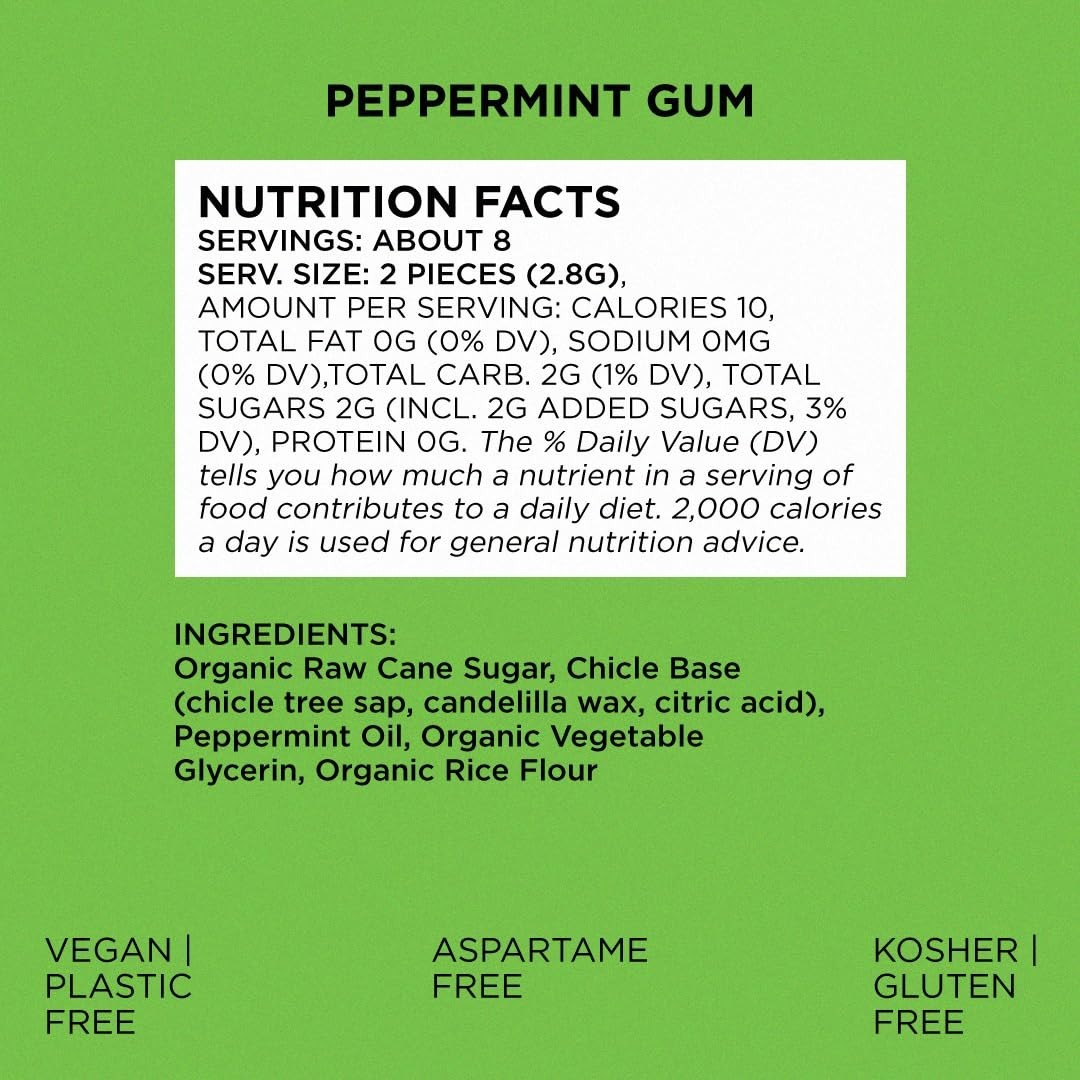 Simply Gum Natural Chewing Gum 15 Pieces – Choose Flavor & Pack Size