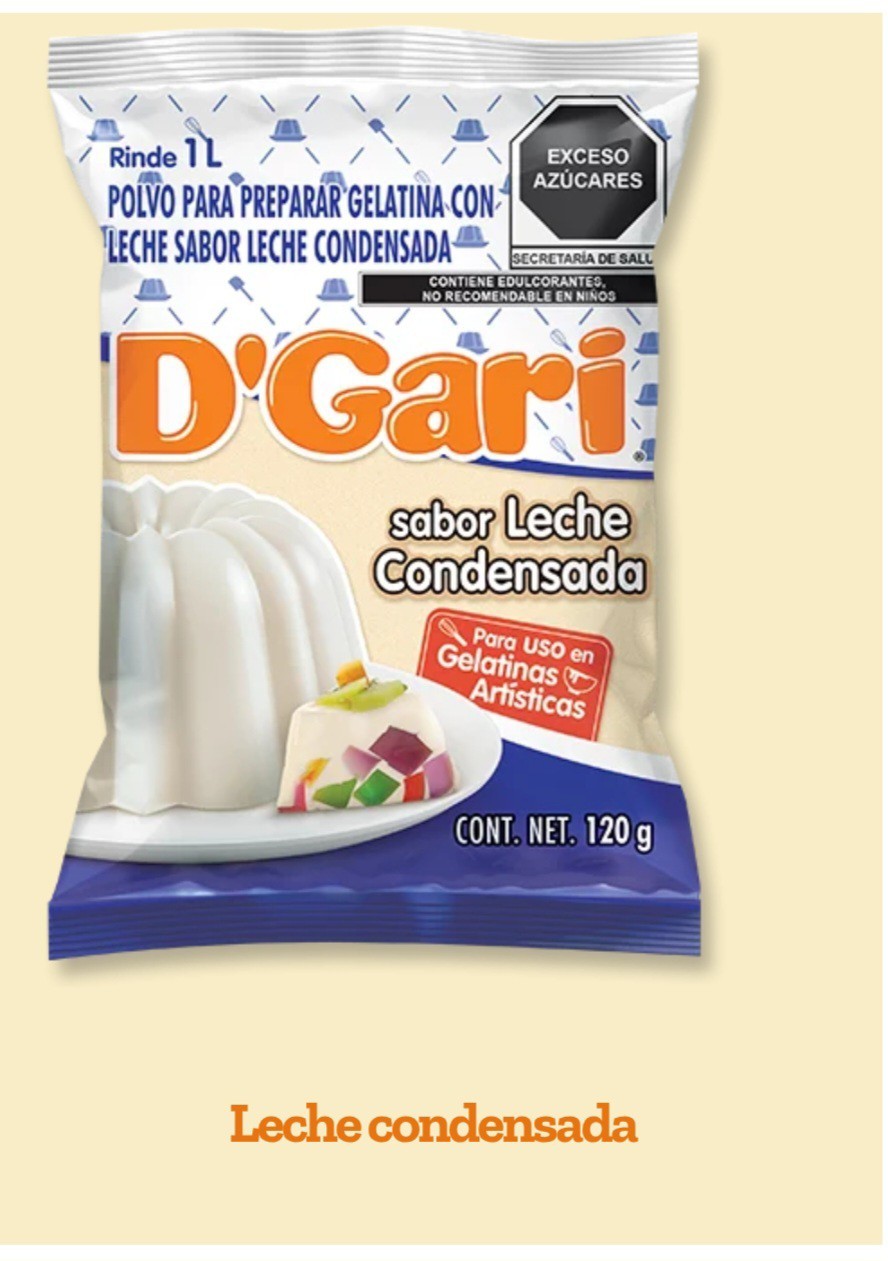 D’Gari Milk Gelatin Powder Leche Conde Flavor Gelatina Mexicana (Get 3bag/120g)