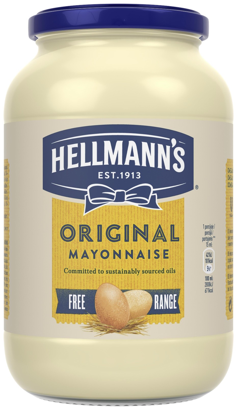 HELLMANNS ORIGINAL MAYONNAISE Mayo Sauce 855ml 28.9oz