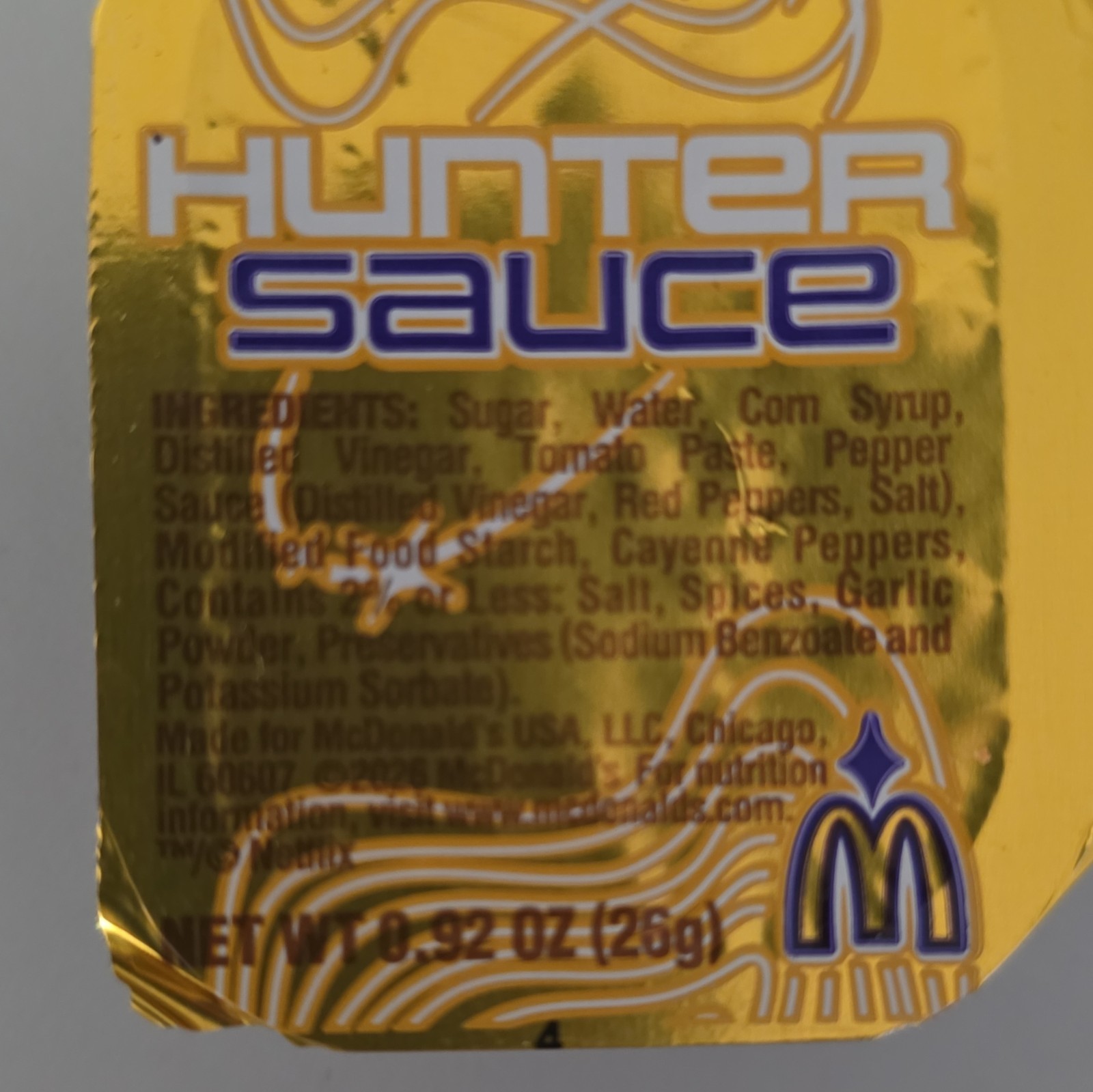 McDonald’s Hunter Sauce & Demon Sauce Dipping Sauce 2 Pack Contains Egg & Milk