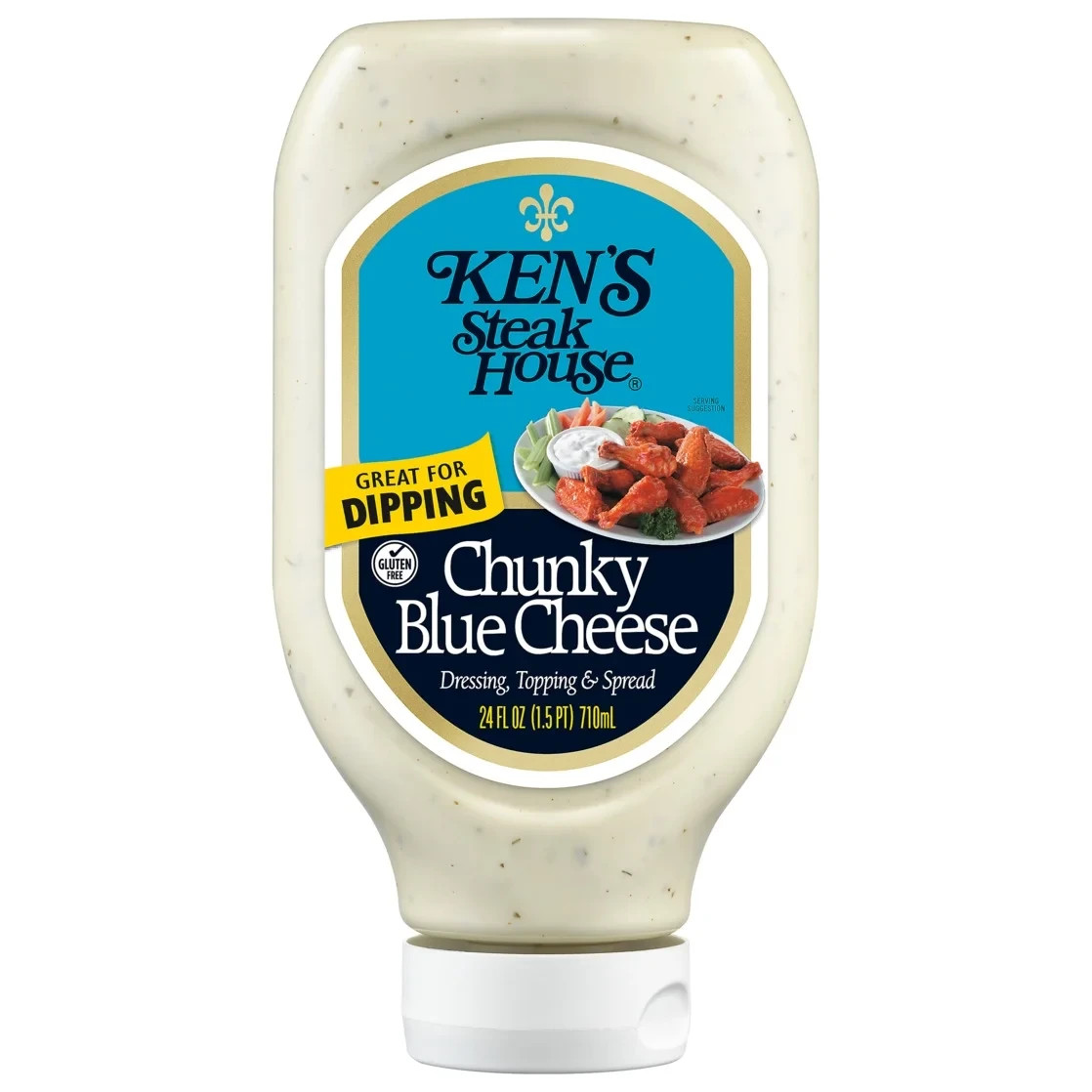 Ken’s Steak House Chunky Blue Cheese Salad Dressing, Topping & Spread 24 fl oz