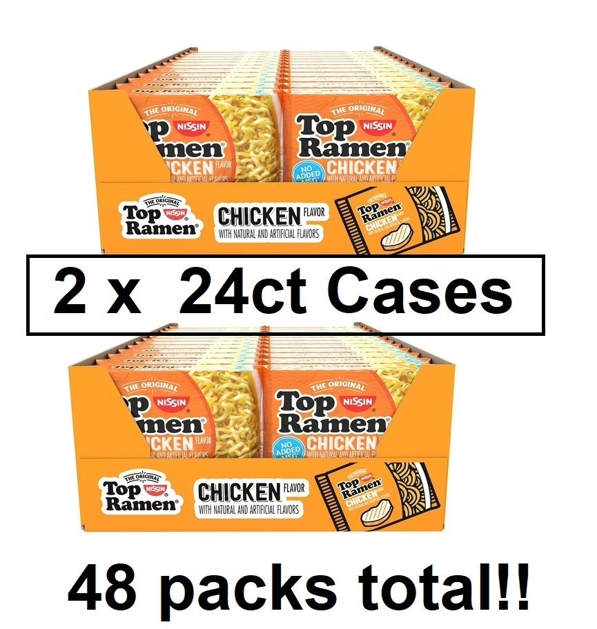 Top Ramen Chicken Flavor Ramen Noodle Soup – 48 Pack!!!