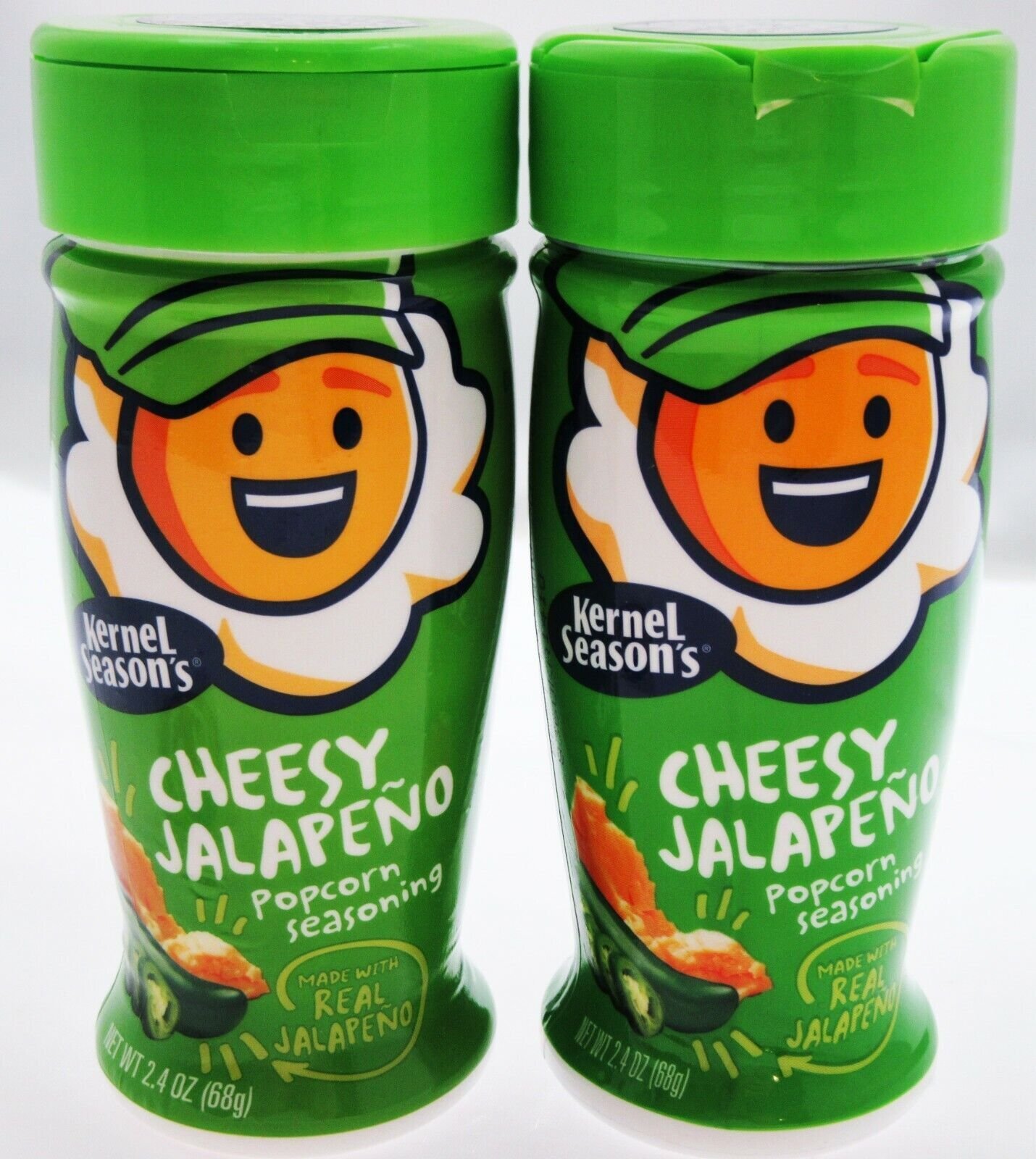 Kernel Season’s Popcorn Seasoning Cheesy Jalapeno ~ 2.4oz Two Pack