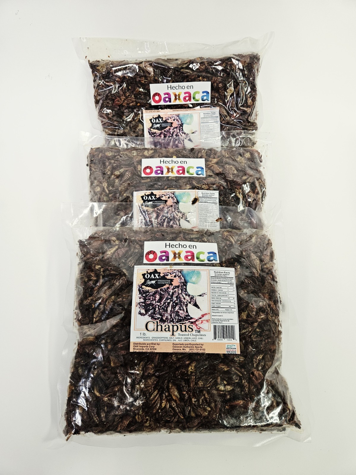 3 LBS FRESH CHAPULINES PICOSITOS (spicy grasshoppers) from OAXACA.