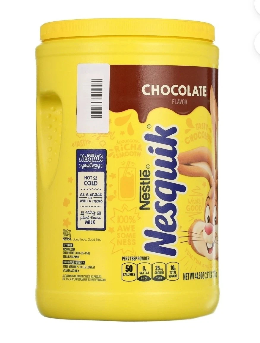Nesquik Chocolate Powder Drink Mix 44.9oz Chocolate Milk Mix Strawberry Drink