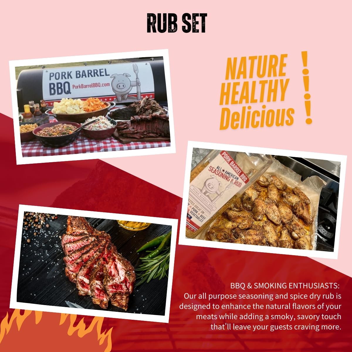 Ultimate Grilling Gift Set BBQ Seasoning Rubs for Men Steak Chicken Veggie