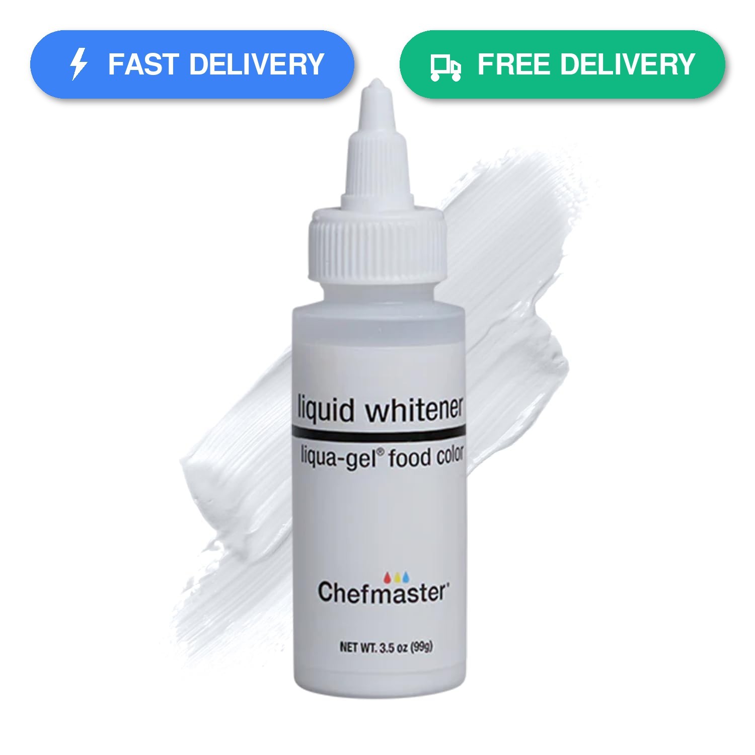 Chefmaster Liquid Whitener Liqua -Gel Food Coloring | Brighter Whites &…