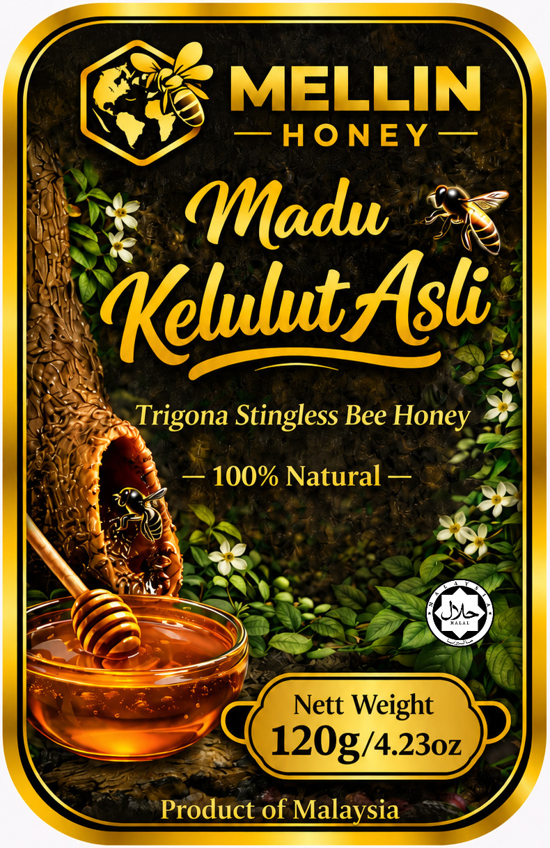 2x RAW KELULUT HONEY (Stingless Bee Honey) – 100% Pure Wild Harvest Superfood