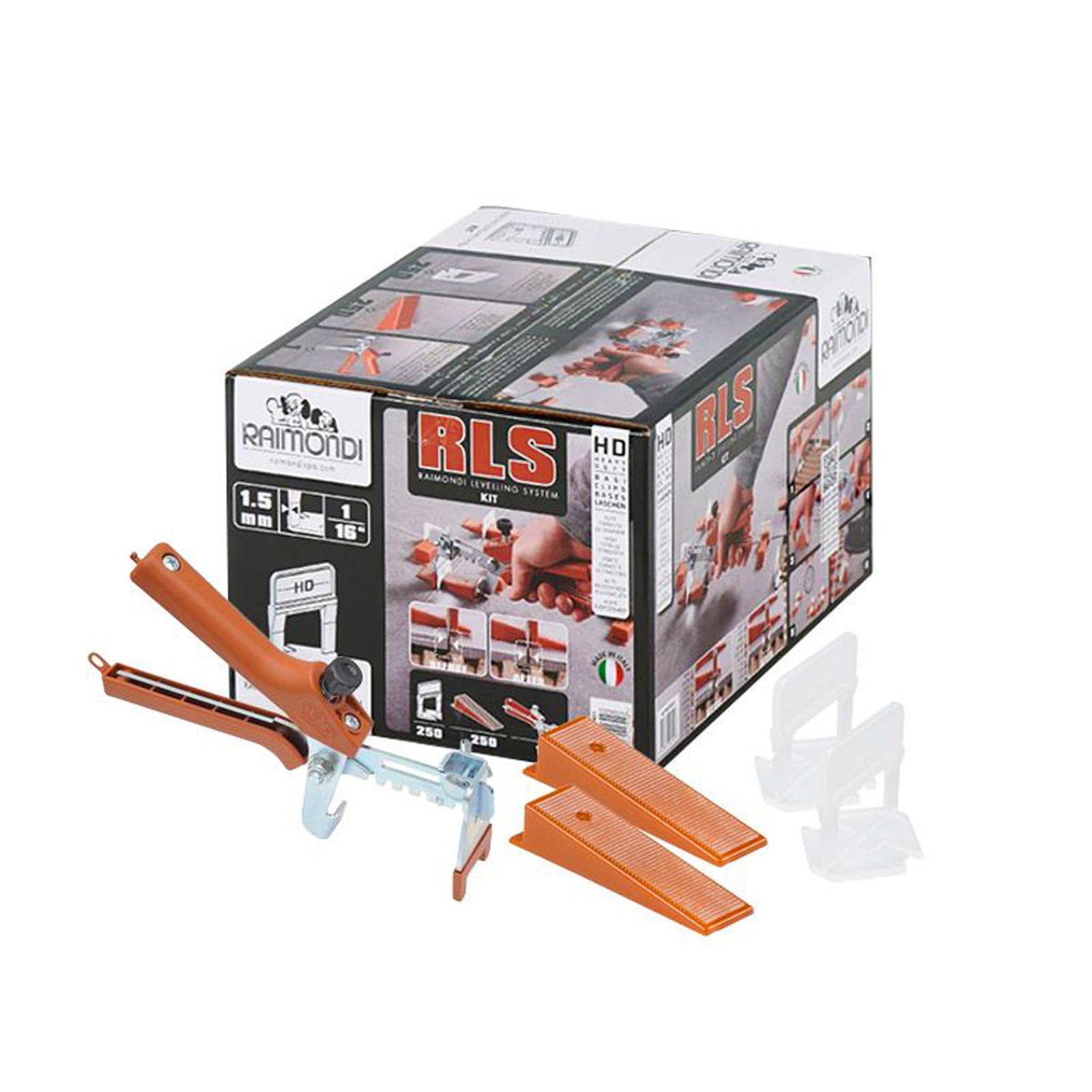 Raimondi 1/16″ (1.5MM) Heavy Duty Tile Leveling System Kit