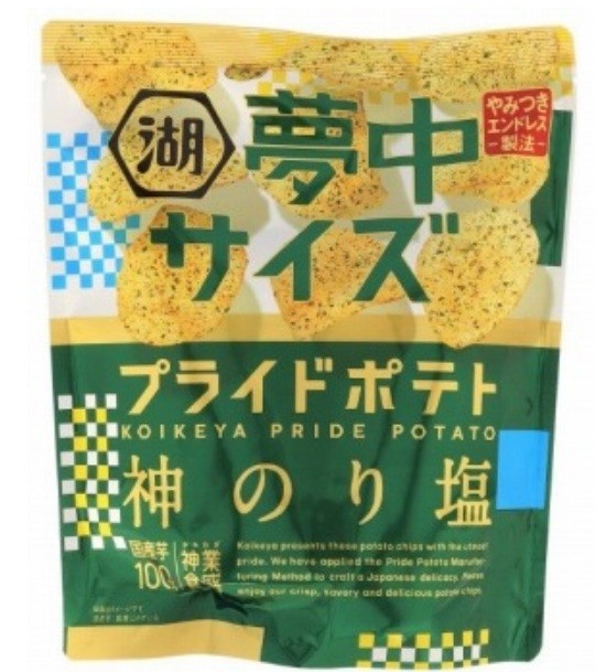 Large Size Koikeya Pride Potato God’s Nori Salt 102g Japanese chips Snack
