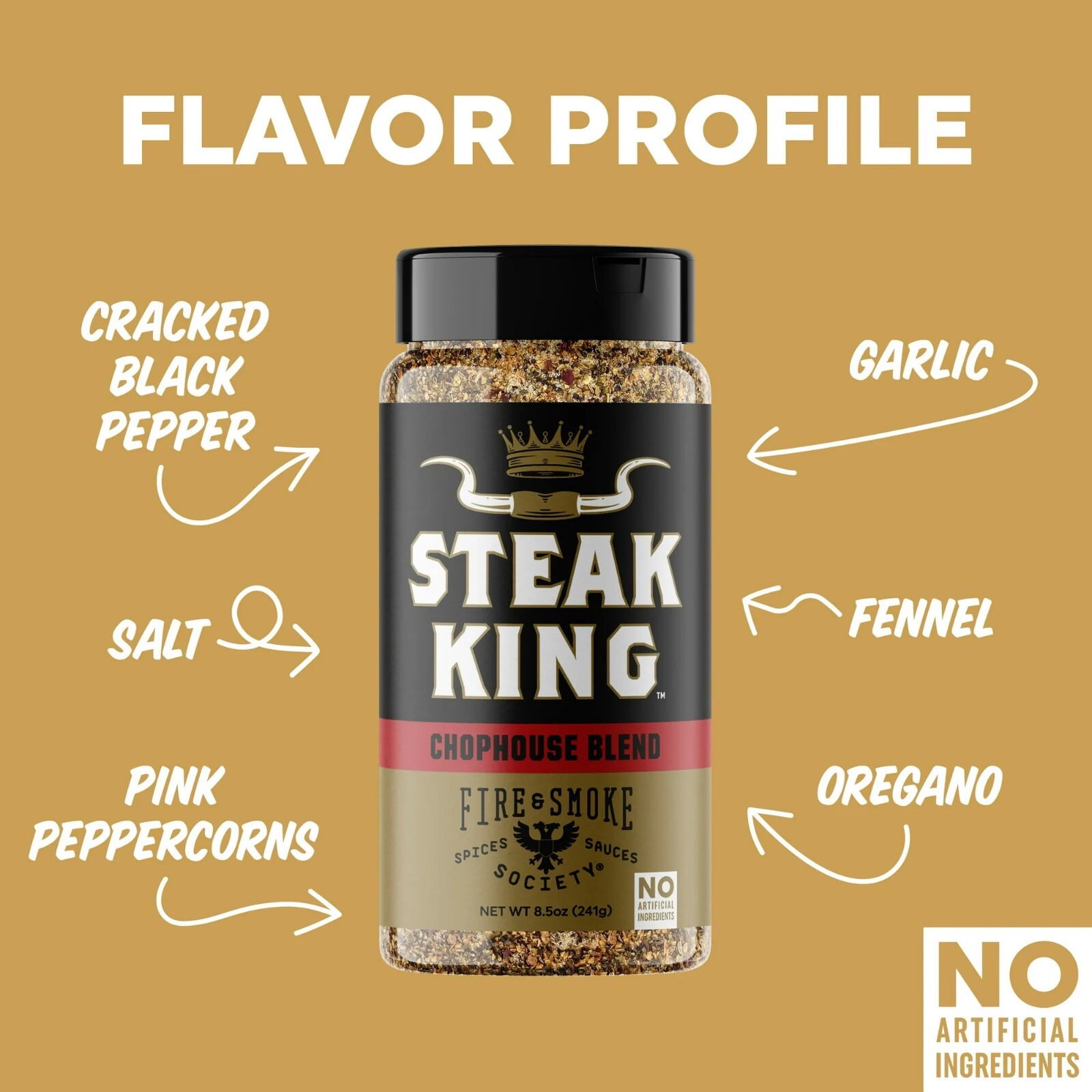 Steak King Seasoning, 8.5 Ounce