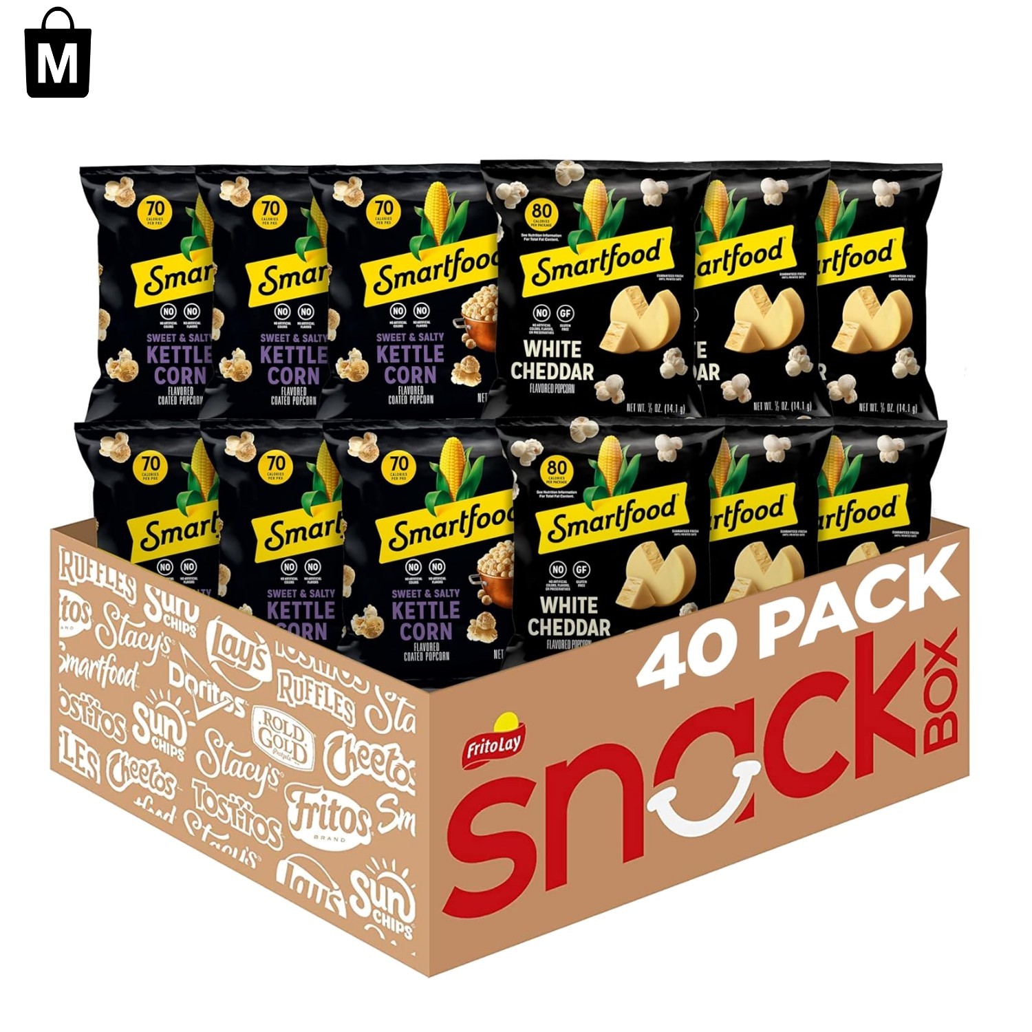 Satisfy Your Cravings with 40-Bag Gourmet Popcorn Variety Pack – Gluten-Free
