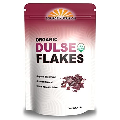 Organic Dulse Flakes – Wild Crafted Sea Vegetable, Sun-Dried, 4 oz Superfood