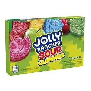 JOLLY RANCHER Sour Gummies Assorted Fruit Candy 3.5 oz Box