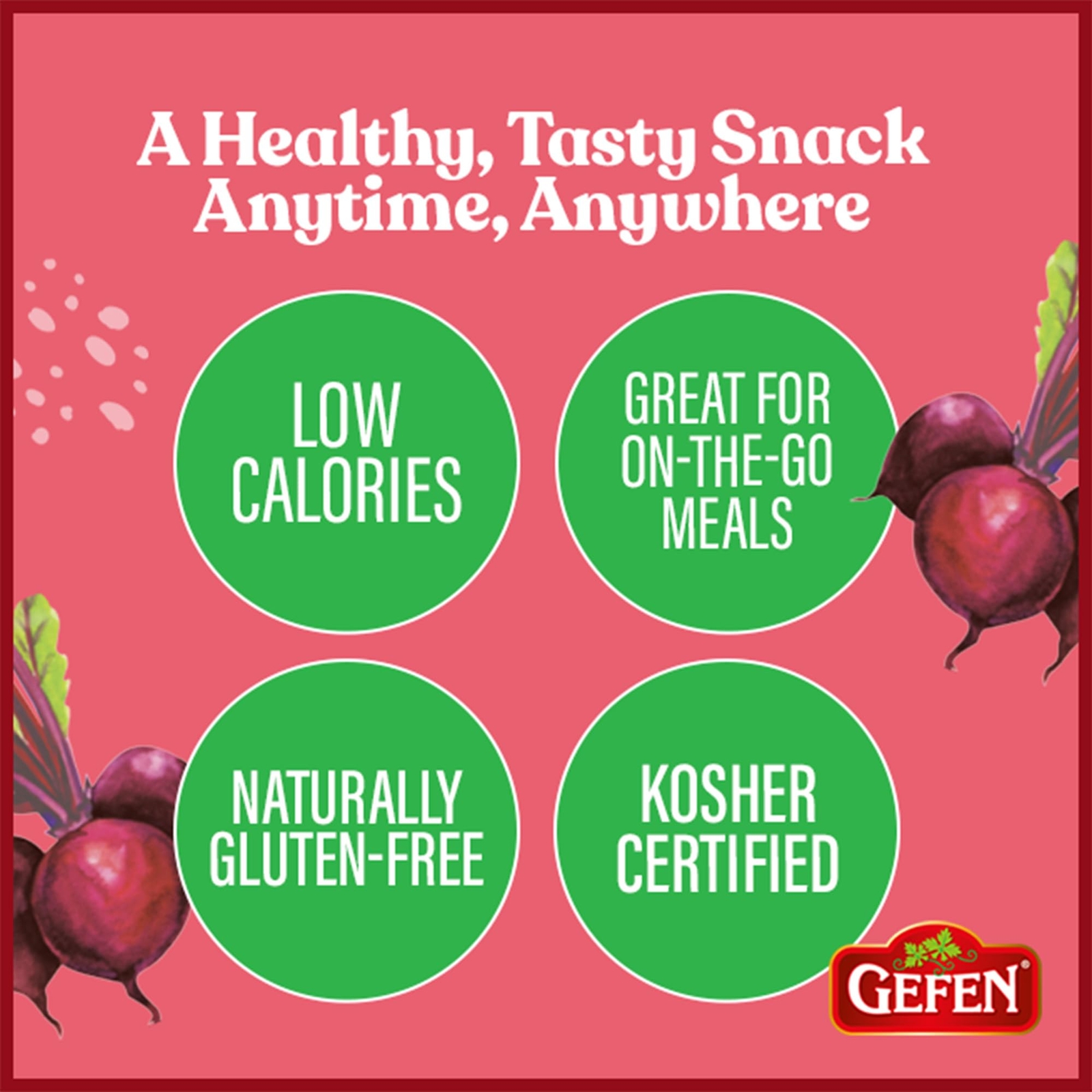 Gefen Organic Whole Cooked Beets 3 Pack 1.1 Pound Ready to Eat Non GMO