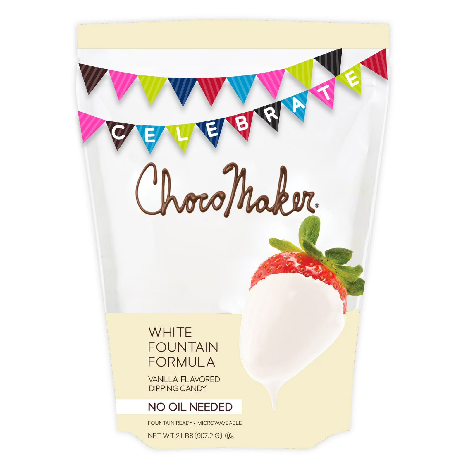 ChocoMaker White Vanilla Fondue Dipping Chocolate 2 lb