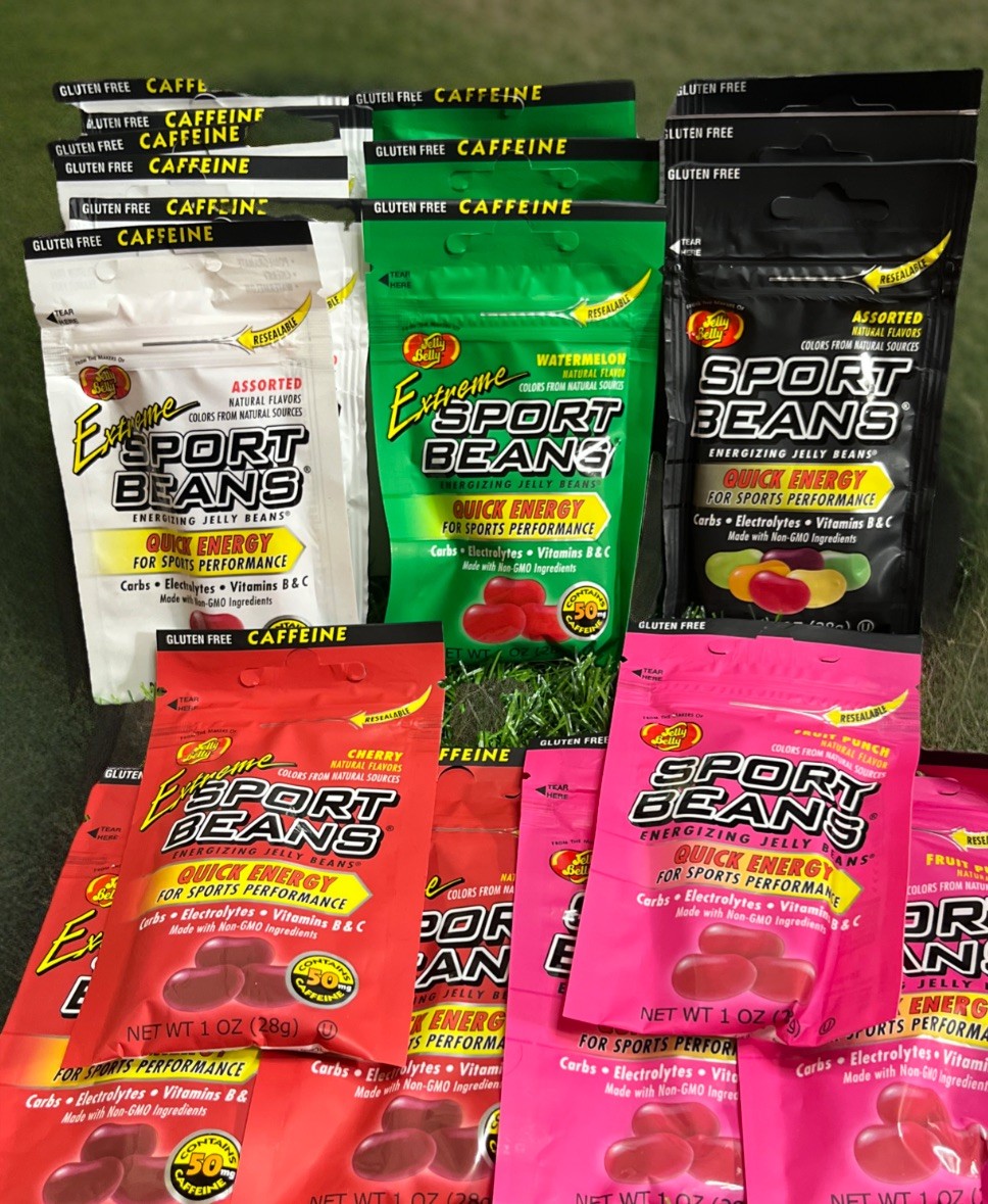 18- Bags Jelly Belly Sport Bean Variety 1 Oz Bags Quick Energy Assorted 10/2027