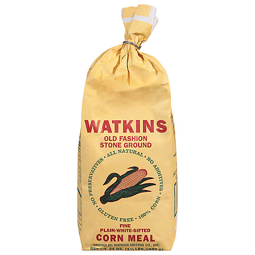 Watkins Old Fashion Stone Ground Fine Plain White Sifted Corn Meal
