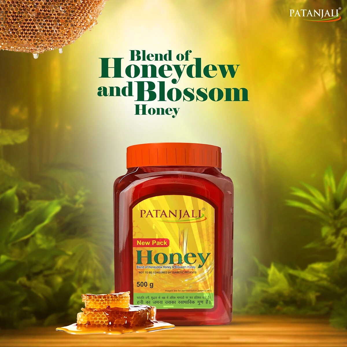 Patanjali Pure Indian Handmade Best Honey Pack Of 500 GM