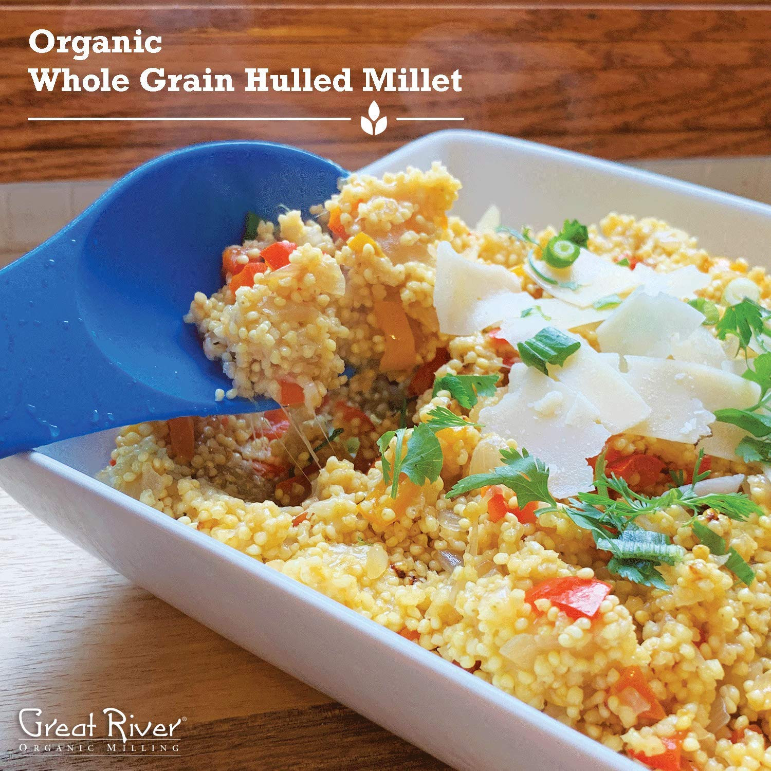 , Whole Grain, Hulled Millet, Ancient Grain, Organic, 25-Pounds (Pack of 1)