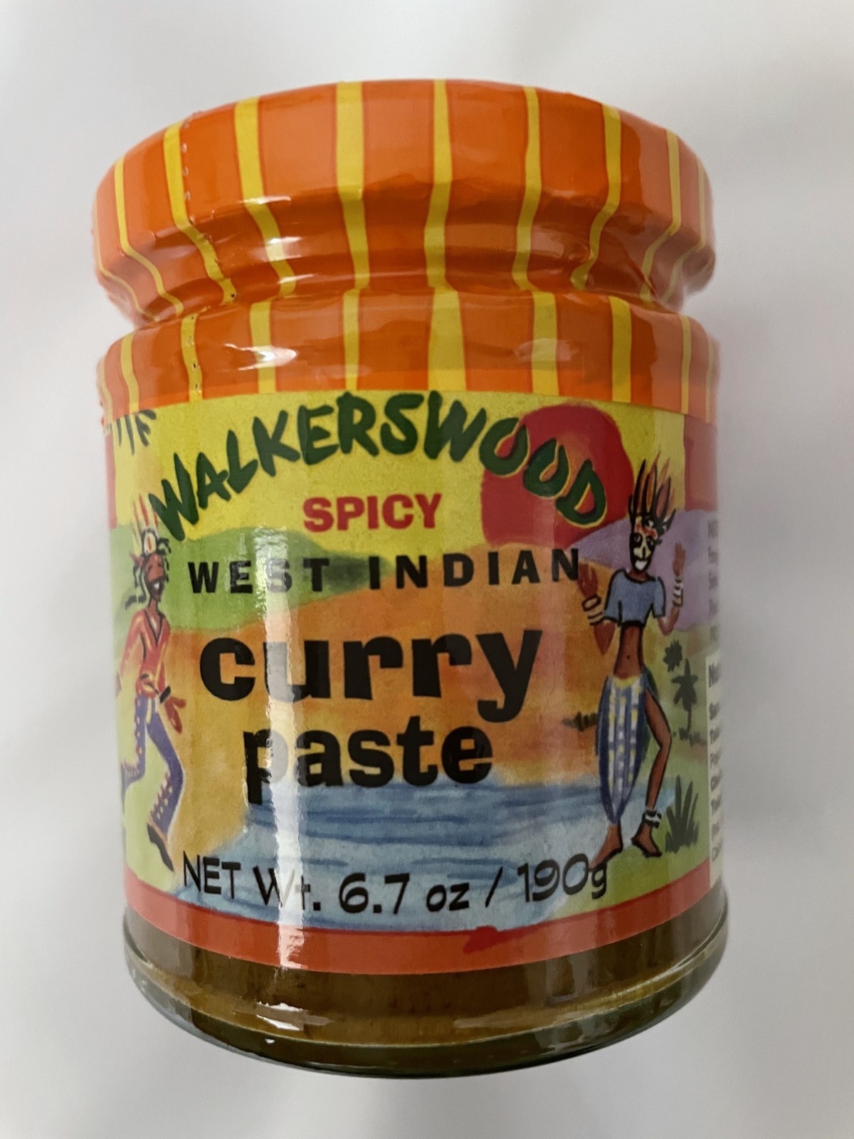 6 Pack Walkerswood Spicy West Indian Curry Paste Size 6.7 oz Authentic Jamaican