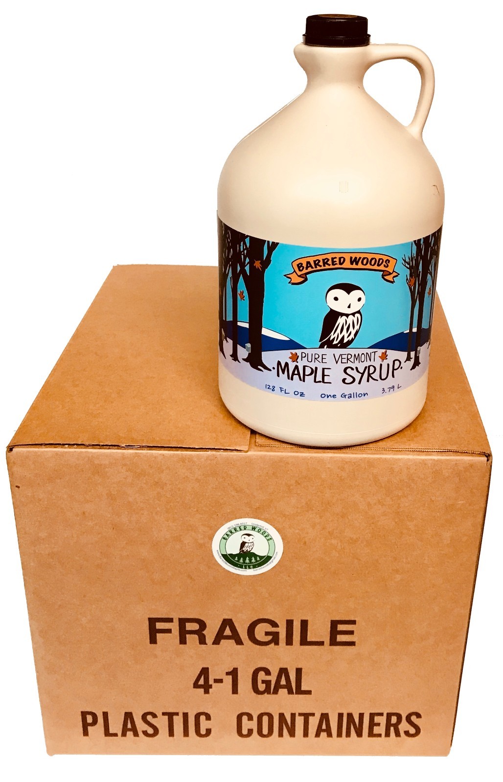 Bulk Maple Syrup – Four 1 Gallon Jugs VT Maple Syrup – Dark Robust – Wholesale