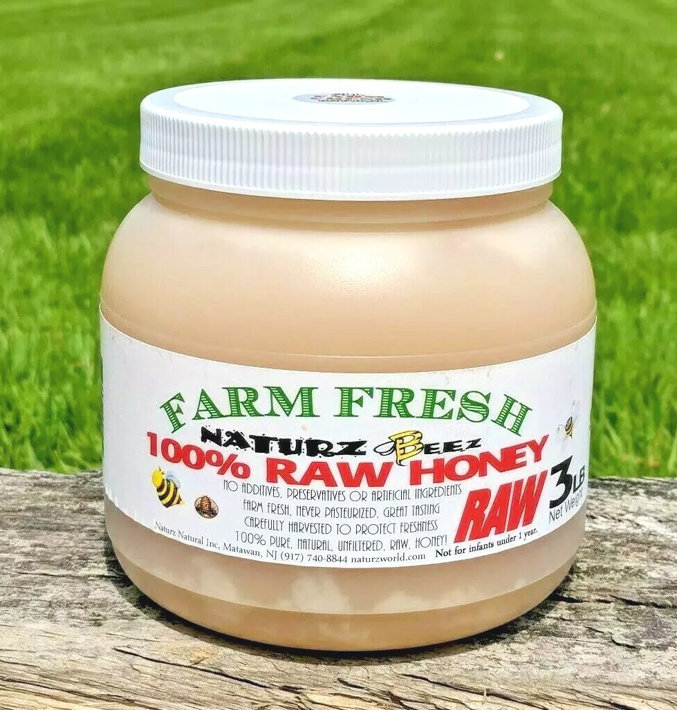 RAW HONEY CLOVER 3 LB / 1.36kg / 48oz 100% PURE