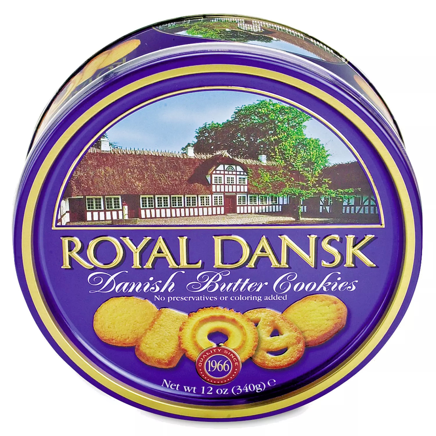ROYAL DANSK DANISH BUTTER COOKIES, 24 oz TIN, HOLIDAYS/PARTIES, NO PERSERVATIVES