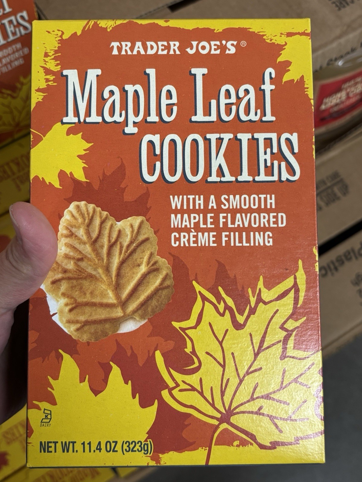 2 Packs Trader Joe’s Maple Leaf Cookies 11.4 oz Each Pack